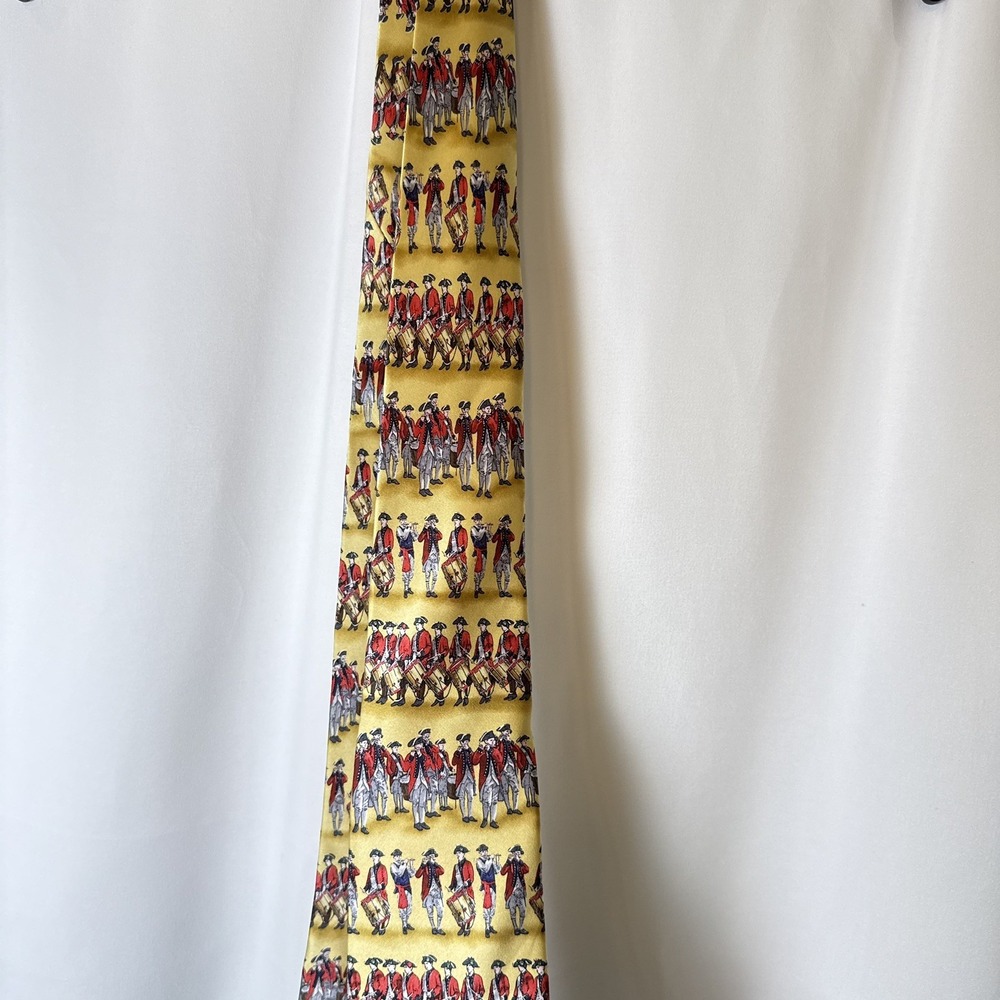 Museum Artifacts silk tie 58" L Revolutionary War all silk handmade